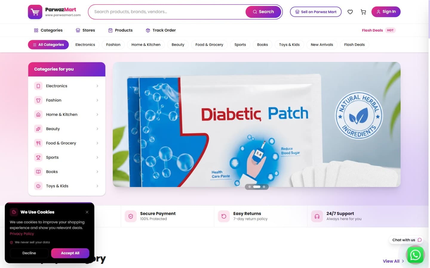 Parwaz Mart — Multi-Vendor Marketplace built by DevKey Technologies